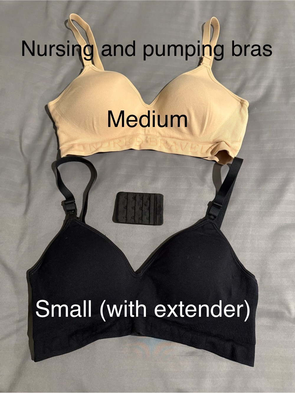 Kindred Bravely Nursing & Pumping Bra Set in Beige and Black